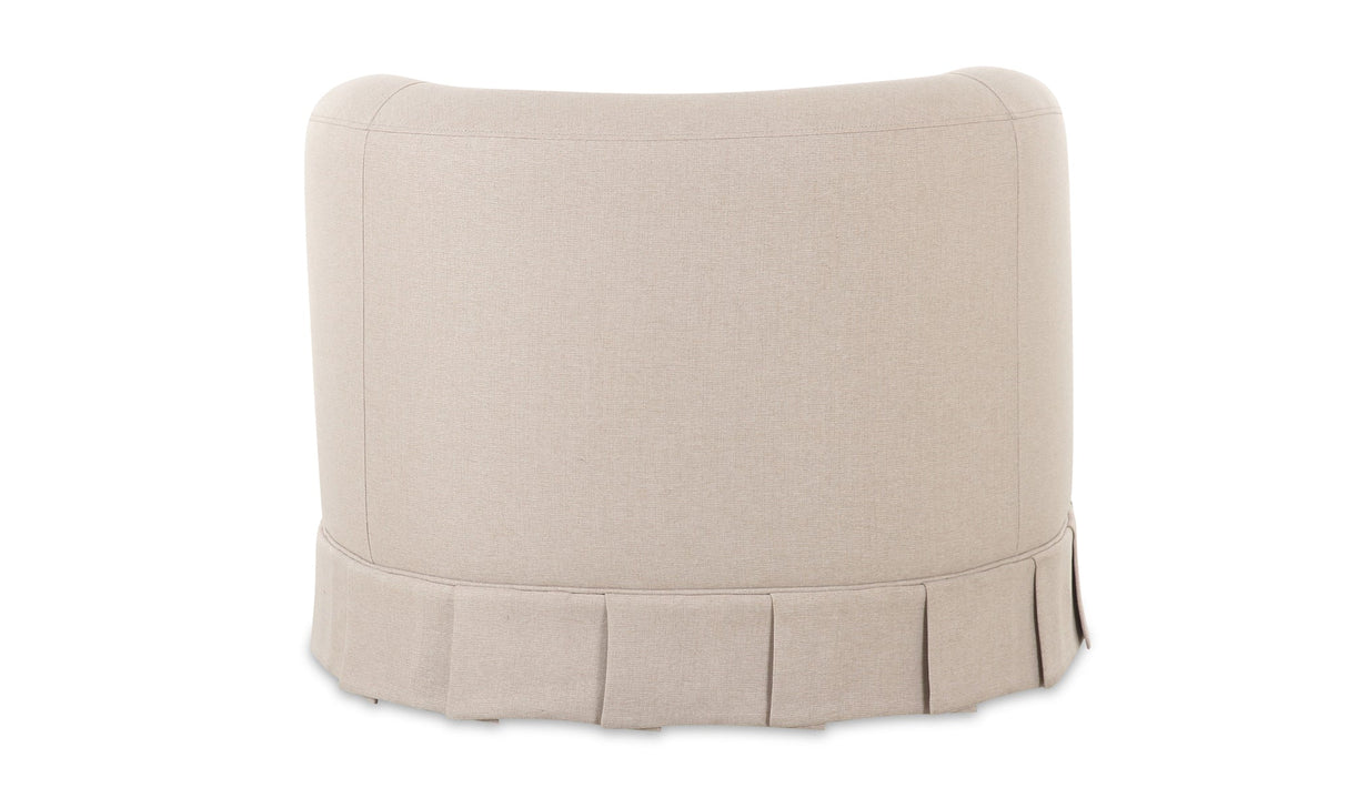 Maren Swivel Chair Beige by Moe's Home at Eve Furniture