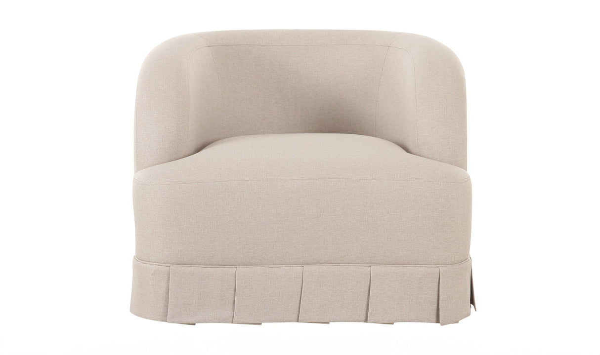 Maren Swivel Chair Beige by Moe's Home at Eve Furniture