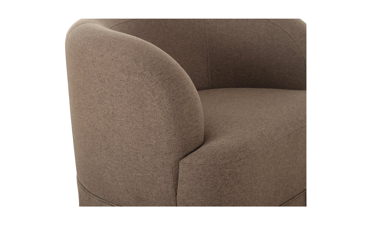 Maren Swivel Chair Brown by Moe's Home at Eve Furniture