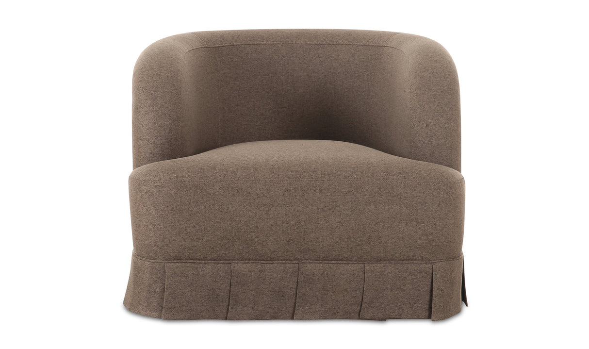 Maren Swivel Chair Brown by Moe's Home at Eve Furniture