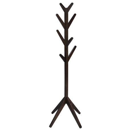 Margaret Cappuccino Solid Wood Coat Rack by Coaster at Eve Furniture