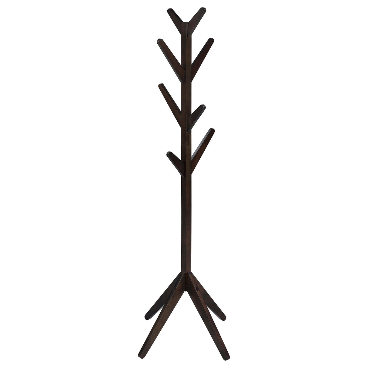 Margaret Cappuccino Solid Wood Coat Rack by Coaster at Eve Furniture