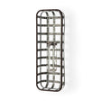 Margaret Wall Mounted Basket w Glass Bottle for Botanicals or Floral by Mercana at Eve Furniture