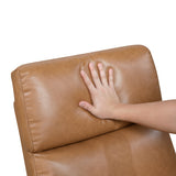 Margerie Camel Swivel Glider Reclining Chair
