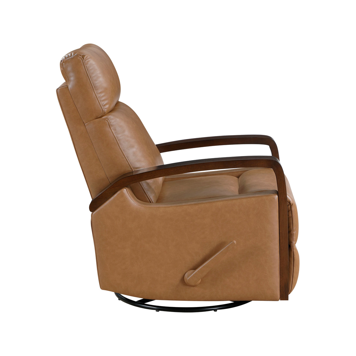 Margerie Camel Swivel Glider Reclining Chair