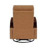 Margerie Camel Swivel Glider Reclining Chair