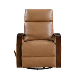 Margerie Camel Swivel Glider Reclining Chair