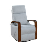 Margerie Gray Swivel Glider Reclining Chair