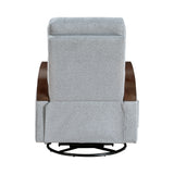 Margerie Gray Swivel Glider Reclining Chair