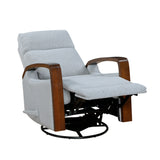Margerie Gray Swivel Glider Reclining Chair
