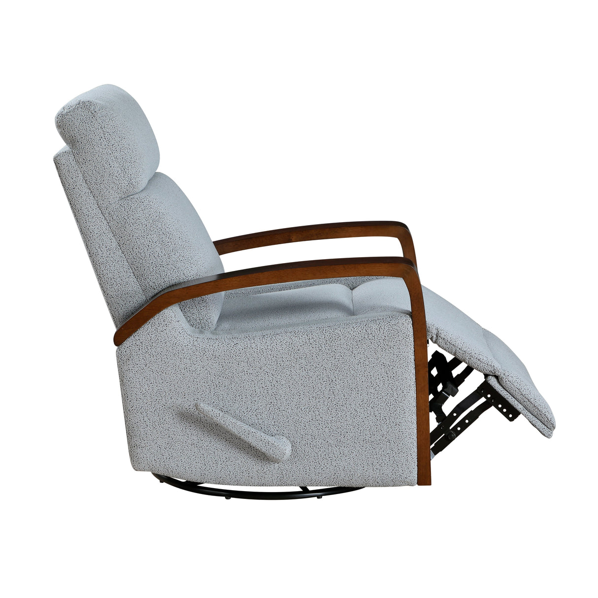 Margerie Gray Swivel Glider Reclining Chair