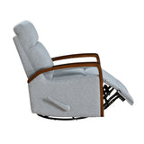 Margerie Gray Swivel Glider Reclining Chair