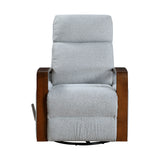 Margerie Gray Swivel Glider Reclining Chair