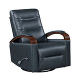 Margot Dark Blue Swivel Glider Reclining Chair