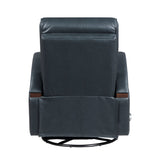 Margot Dark Blue Swivel Glider Reclining Chair