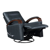 Margot Dark Blue Swivel Glider Reclining Chair