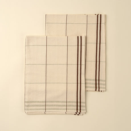 Margot Handloom Tea Towels S/2, Set of 2 by Mercana at Eve Furniture