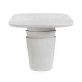 Margot Light Grey Faux Plaster Indoor / Outdoor Concrete 83" Oval Dining Table by TOV Furniture at Eve Furniture