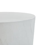 Margot Light Grey Faux Plaster Indoor / Outdoor Concrete Stool by TOV Furniture at Eve Furniture