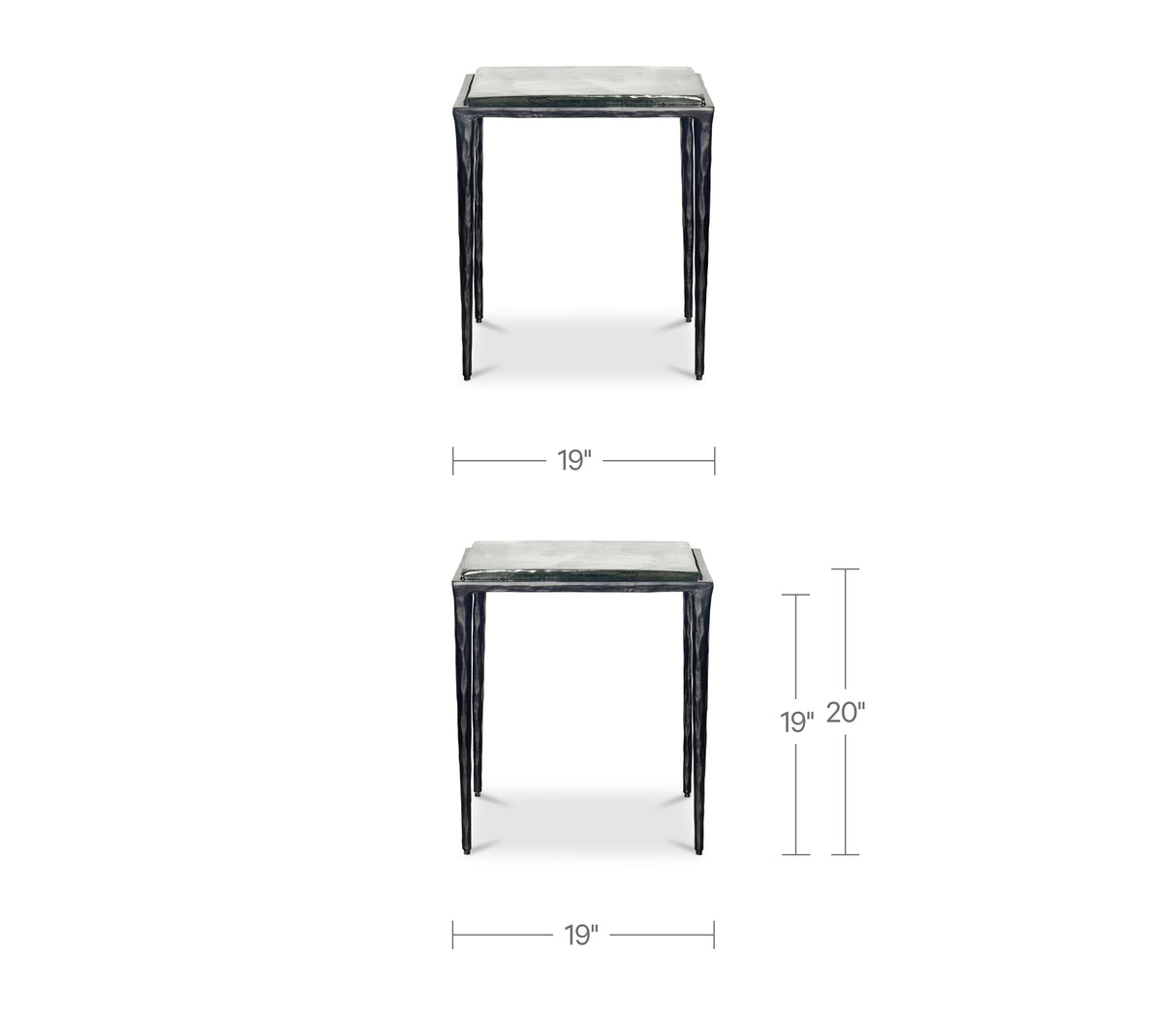 Mari Clear Side Table by Moe's Home at Eve Furniture