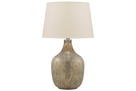 Mari Gray/Gold Finish Table Lamp by Ashley at Eve Furniture