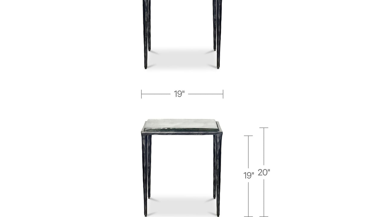Mari Side Table Clear by Moe's Home at Eve Furniture