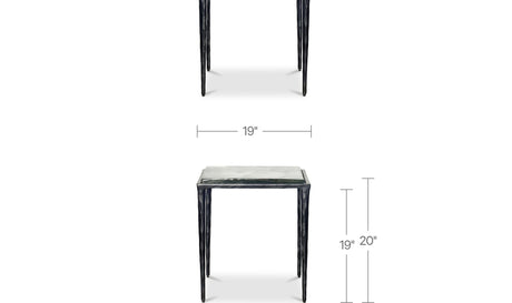 Mari Side Table Clear by Moe's Home at Eve Furniture