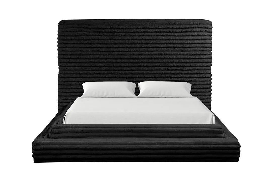 Mariah Black Queen Platform Bed by Happy Homes at Eve Furniture