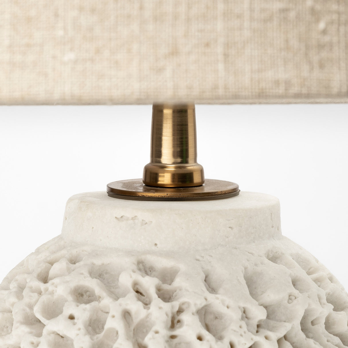 Mariam (26"H) Cream Coral-Inspired Base Table Lamp by Mercana at Eve Furniture