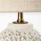 Mariam (26"H) Cream Coral-Inspired Base Table Lamp by Mercana at Eve Furniture
