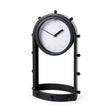 Marian 7.5L x 5.7W x 13.0H Black Studded Table Clock by Mercana at Eve Furniture