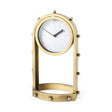 Marian 7.5L x 5.7W x 13.0H Gold Studded Table Clock by Mercana at Eve Furniture
