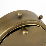 Marian Gold Studded Table Clock by Mercana at Eve Furniture
