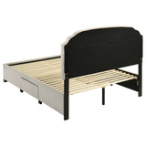 Marianna Cream 4-Drawer Upholstered Full Storage Bed by Coaster at Eve Furniture