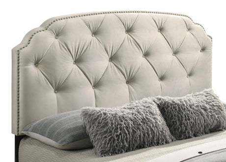Marianna Cream 4-Drawer Upholstered Full Storage Bed by Coaster at Eve Furniture