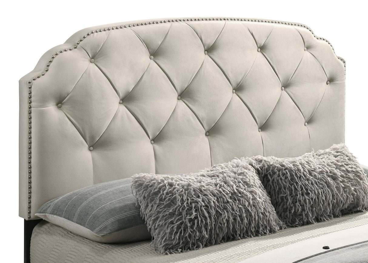 Marianna Cream 4-drawer Upholstered Queen Storage Bed by Coaster at Eve Furniture
