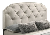 Marianna Cream 4-drawer Upholstered Queen Storage Bed by Coaster at Eve Furniture