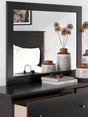 Maribel Black Bedroom Mirror by Ashley at Eve Furniture