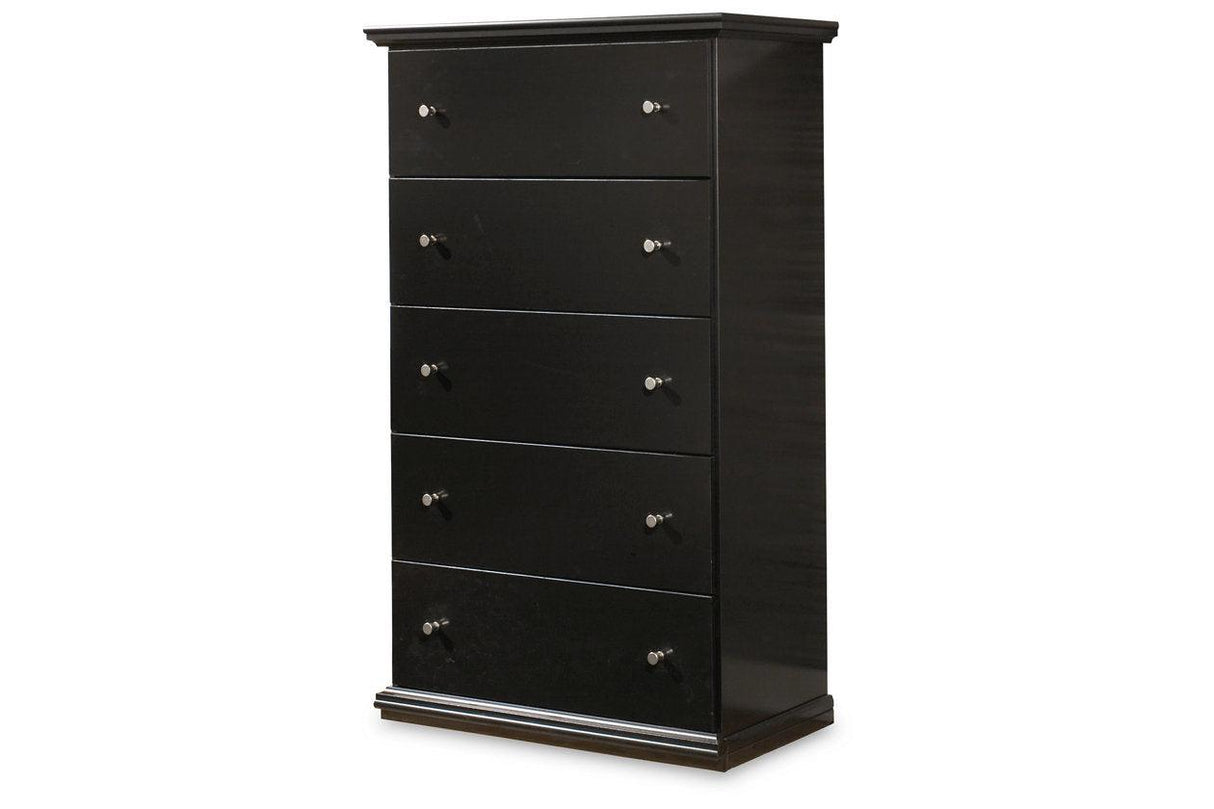 Maribel Black Chest of Drawers by Ashley at Eve Furniture