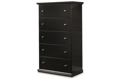 Maribel Black Chest of Drawers by Ashley at Eve Furniture