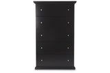 Maribel Black Chest of Drawers by Ashley at Eve Furniture