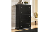 Maribel Black Chest of Drawers by Ashley at Eve Furniture