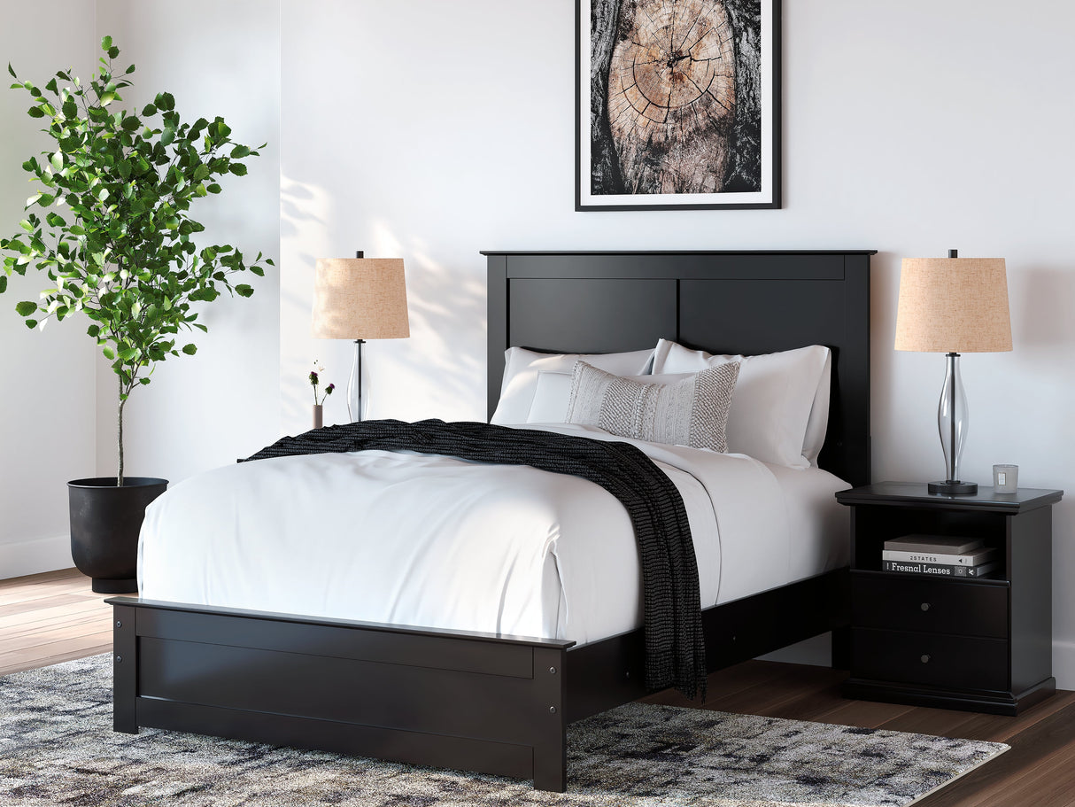 Maribel Black Full Panel Bed by Ashley at Eve Furniture