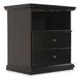 Maribel Black Nightstand by Ashley at Eve Furniture