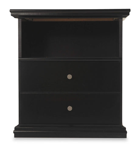 Maribel Black Nightstand by Ashley at Eve Furniture