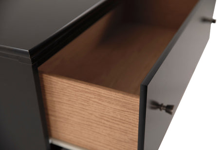 Maribel Black Panel Bedroom Set by Ashley at Eve Furniture