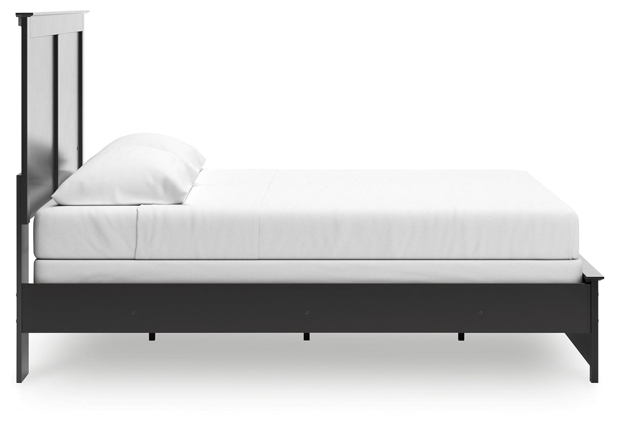 Maribel Black Panel Bedroom Set by Ashley at Eve Furniture