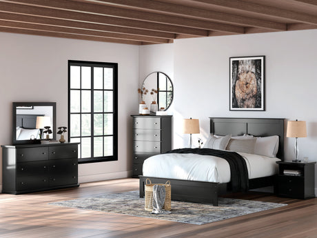 Maribel Black Panel Bedroom Set by Ashley at Eve Furniture