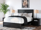 Maribel Black Queen Panel Bed by Ashley at Eve Furniture
