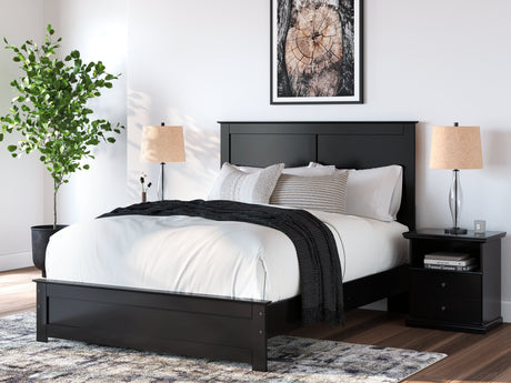Maribel Black Queen Panel Bed by Ashley at Eve Furniture